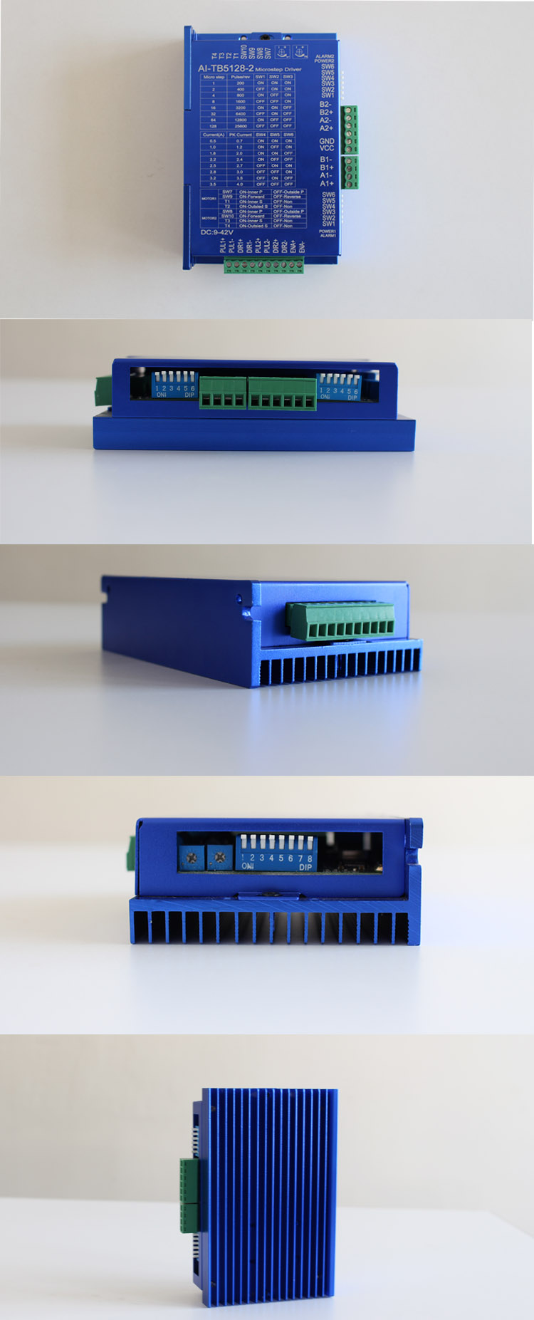 兩軸自發(fā)脈沖驅(qū)控 42/57 兩相步進(jìn)電機(jī)驅(qū)動(dòng)器 雙軸 128細(xì)分 4.0A  AI-TB5128-2(圖1)